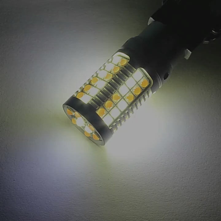 1157 Switchback Canbus White / Amber LED Bulbs